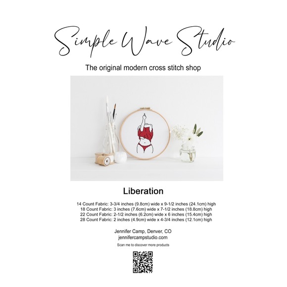Other - Middle Finger Red Lips Subversive Women Female Counted Cross Stitch Pattern
